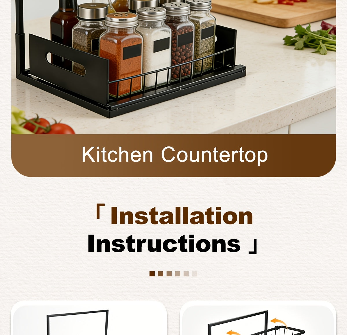 1/2pcs Kitchen Organizers And Storage, Kitchen Accessories, Utility Racks, Under Sink Organizer, Pull Out Cabinet Organizer, 2 Tier Slide Out Sink Shelf, Cabinet Storage Shelves, Under Sink Storage for Kitchen Bathroom Cabinet