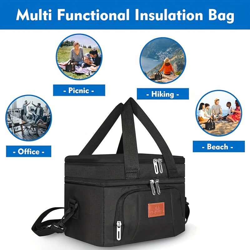 1 X Oxford Cloth Insulated Bag Multi-purpose Insulated Bag Multi-purpose Lunch Box Bag Practical Snack Bag Food Bag Portable Insulated Bag Food Takeaway Bag