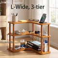 Kitchen Corner Shelf Organizer, Triangular 2 or 3 Tier Countertop Storage Rack for Coffee Accessories, Cups and Everyday Kitchen Essentials