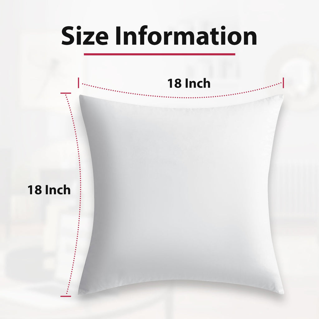 Lux Decor 4/8 Pack Throw Pillows - Down Alternative Pillow Inserts For Decoration - Throw White Pillows For Bed & Couch, Luxury Soft Fluffy Pillows For Living Room, Hypoallergenic Filled Square Cushion Throw Pillow, Washable & Cozy Bedroom Accessories