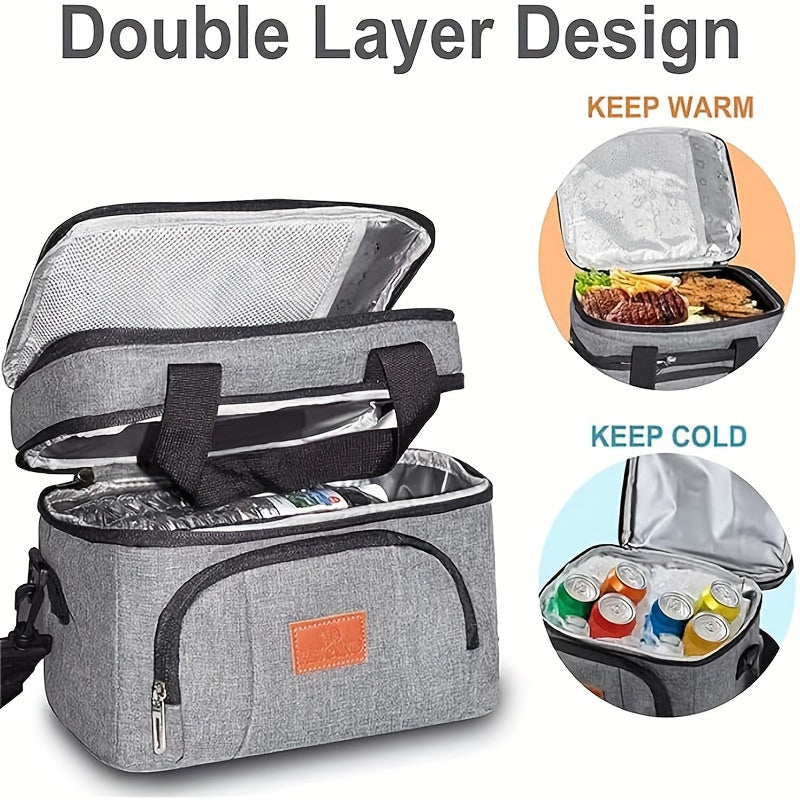 1 X Oxford Cloth Insulated Bag Multi-purpose Insulated Bag Multi-purpose Lunch Box Bag Practical Snack Bag Food Bag Portable Insulated Bag Food Takeaway Bag