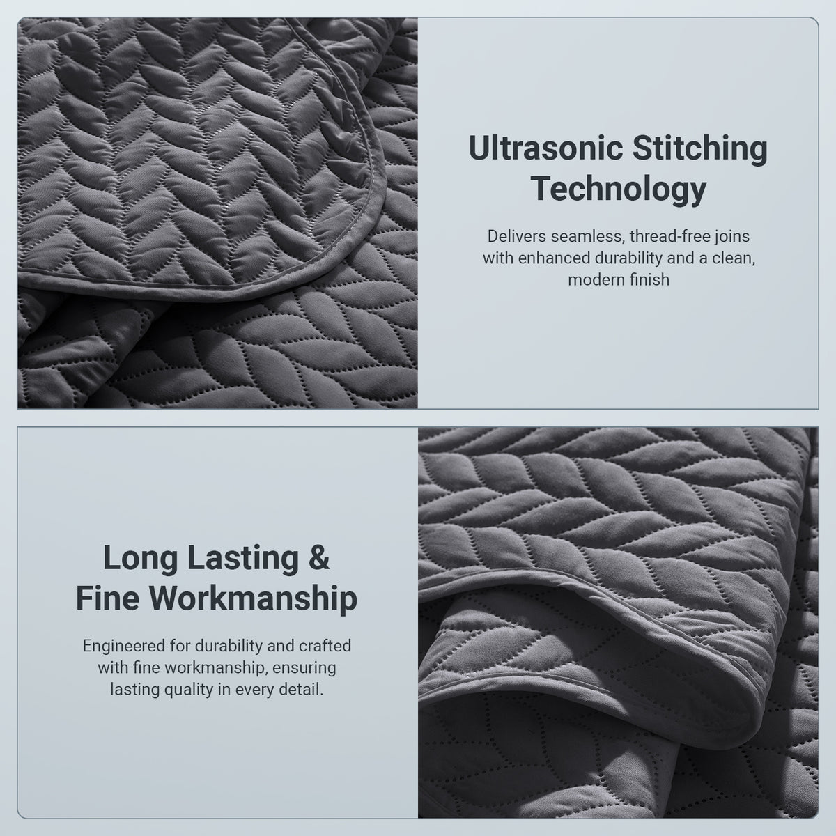 Lightweight Quilted Bedspread – Soft and Breathable Quilt Set, All Season Microfiber Bedding, Modern Style Soft Bedding Set, Twin, Full / Queen, King Sizes, Machine Washable Halloween Christmas