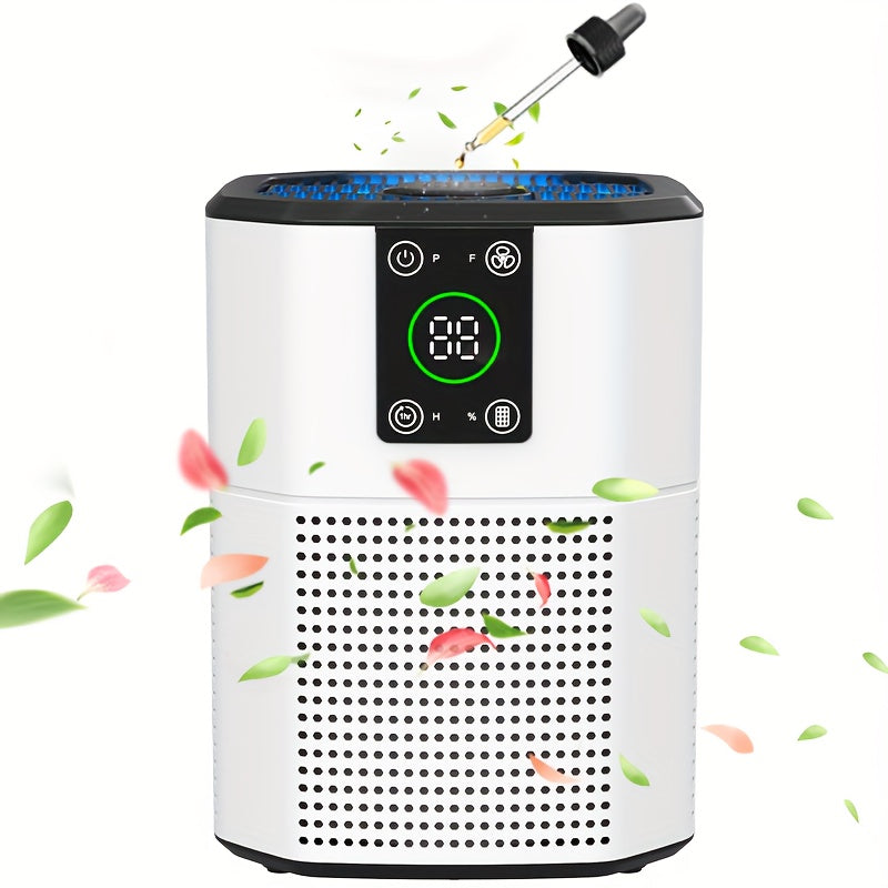 For Home Air Purifiers, Pet Air Purifier for Dust Odor Smoke, Low Decibel Quiet Sleep Mode Air Cleaner for Bedroom Office Living Room, Small Air Purifier Pet Air Purifier Room Air Purifier, 1 Pack