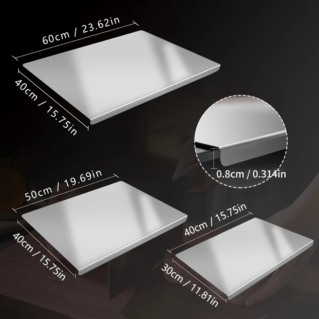 304 Stainless Steel Cutting Board Butcher Block Household Rolling Board Kitchen Supplies