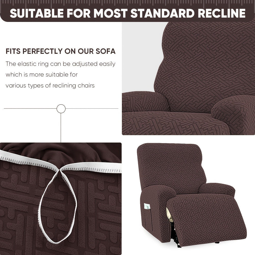 1SEAT 2026 NEW Recliner Slipcovers, Four Seasons Stretch Recliner Slipcover with Pocket, Removable, Washable, And Soft Recliner SlipChair Cover Suitable for Living Room Sofa Cover Home Decor, Easter Decorations for Home, St Patricks Day.