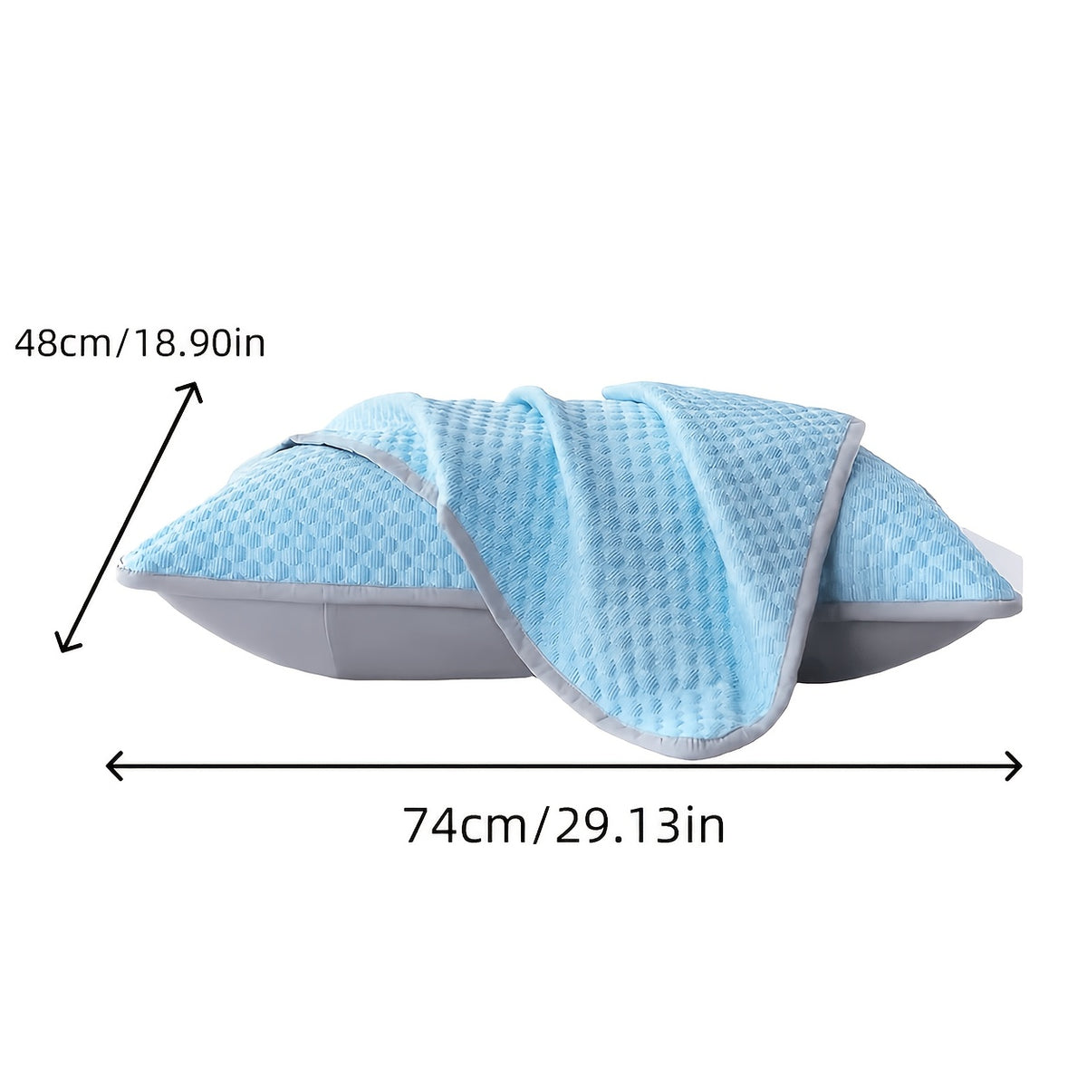 Two New Three-Dimensional Ice Bean Pillowcases Without Cores, Cool Air Conditioning Bedroom Pillowcases in Summer, Machine Washable