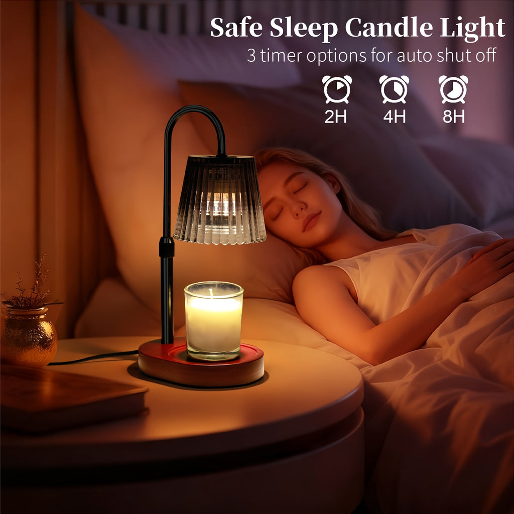 Dimmable Candle Warmer Lamp with Timer, Ideal Birthday Presents for Moms And Women, Perfect Housewarming Gifts for New Home Decor, Wax Melt Warmer for Jar Candles (Bulb Not Included)