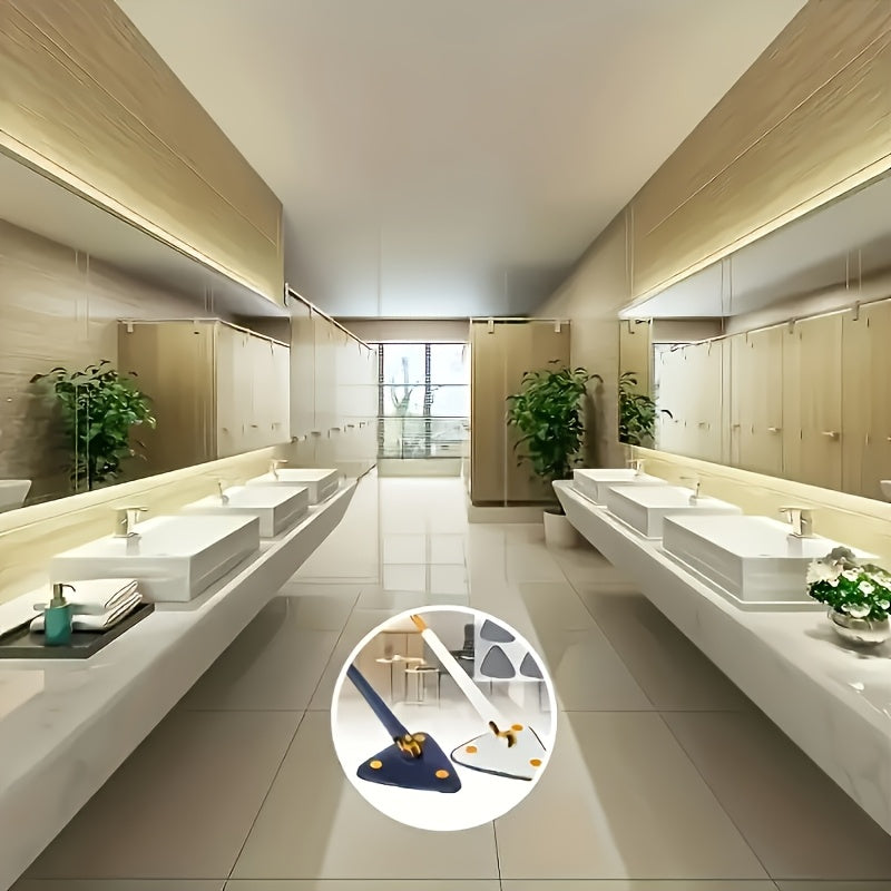 360° Rotating Mop - Hands-Free Wet/Dry Floor Cleaner with Long Handle, Multi-Surface Cleaning for Home, No Battery Required
