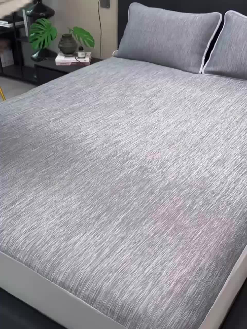Emotional Cooling Blanket for Relaxation - Soundwave technology Embossed Striped Design with Ball Accents, 100% Polyester Breathable Lightweight Summer Throw, Machine Washable Wrinkle-Resistant Multi-Use Blanket & Shawl in White & Grey, Comfortable Shawl,