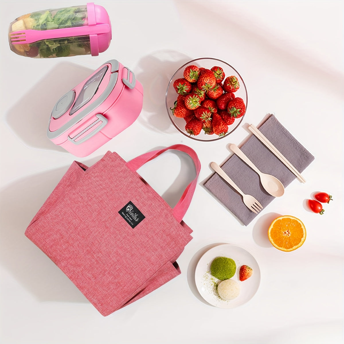 Black Friday Premium Picks- 2 Layered Multi Grid Lunch Box Set. Bento Boxes with Cup And Lunch Bag for School, Office And Outdoor Picnics. |Food Storage Container | Kitchen Accessories | Lunch Box Set/single Lunch Box|