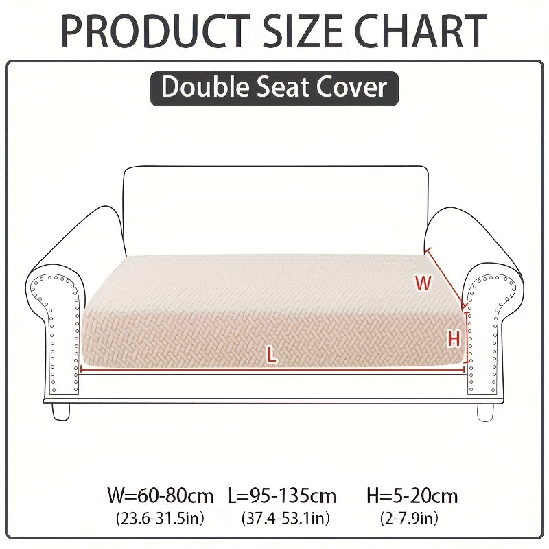 1pc of Wear-Resistant And Non-Slip Sofa Cover, Elastic Stretch L-Shaped Furniture Protector, Suitable for 3/2/1/4 Seat And Sectional Sofas, Made of Polyester Jacquard Fabric, Machine Washable, Ideal for Living Room, Bedroom