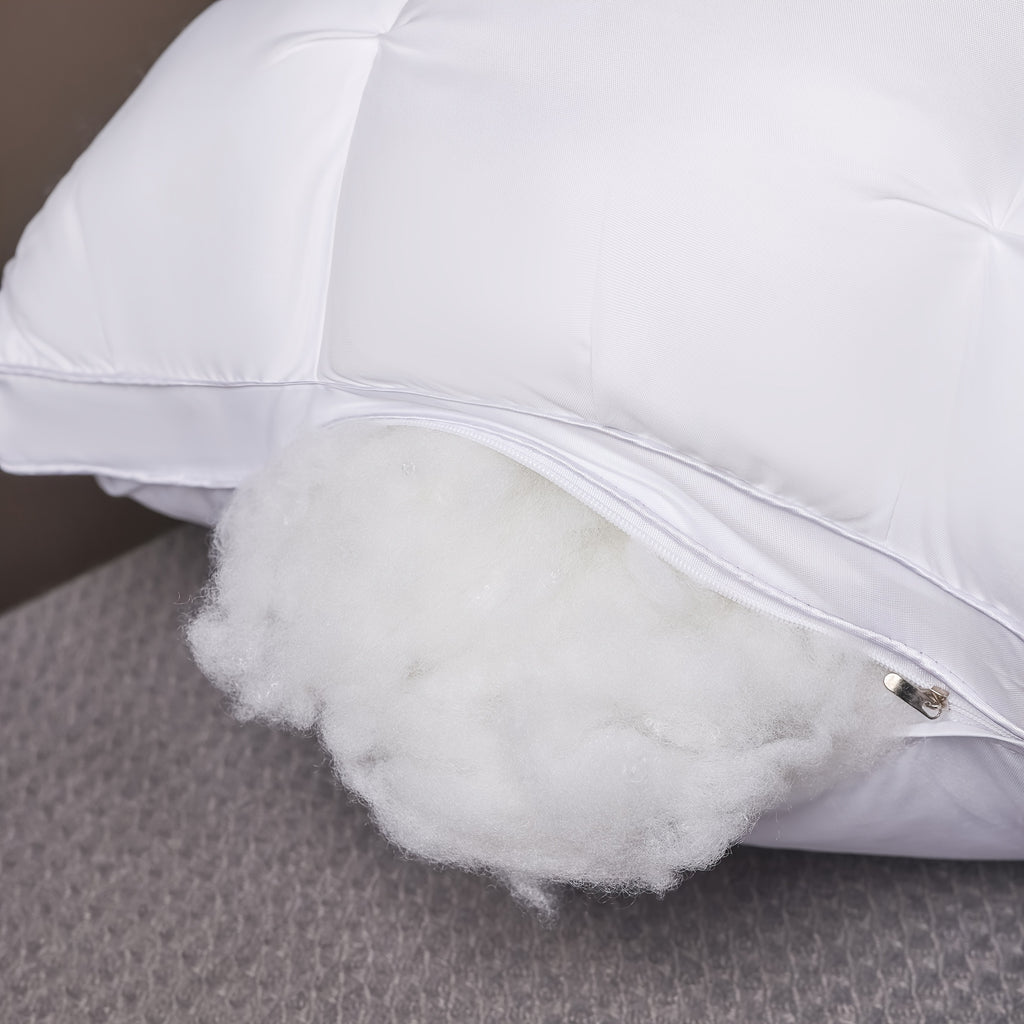Buy 1 Get 1 Free, Total Of 2pcs Soft Luxury 5-Star Hotel Quality Pillow, 990g 20x30 Inches - Deep Sleep Neck Support, Non-Collapse High Pillow Core For All Seasons, Machine Washable, Perfect For Home Or Gifting