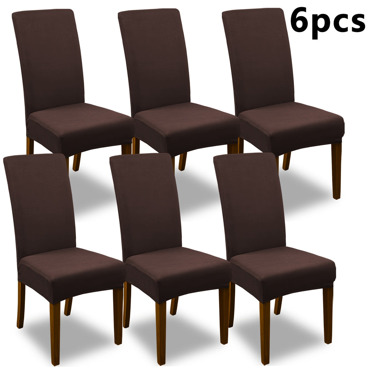 4pcs Set/6pcs Set Milk Elastic Home Kitchen Dining Chair Slipcover, Chair Cover, Furniture Protector For Wedding Office Living Room, Easy To Install, Suitable For Any Dining Chair.Halloween Gift, Halloween Home Decorations