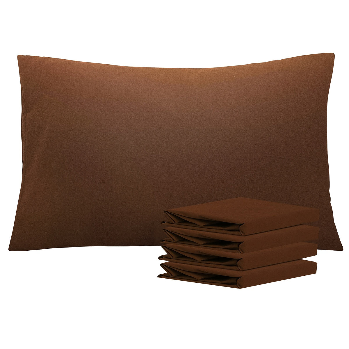 4 Pack 20x30 Brushed Microfiber Pillowcases | Envelope Closure, Soft, Wrinkle-Free, Fade-Resistant, Solid Color, Viscose Blend