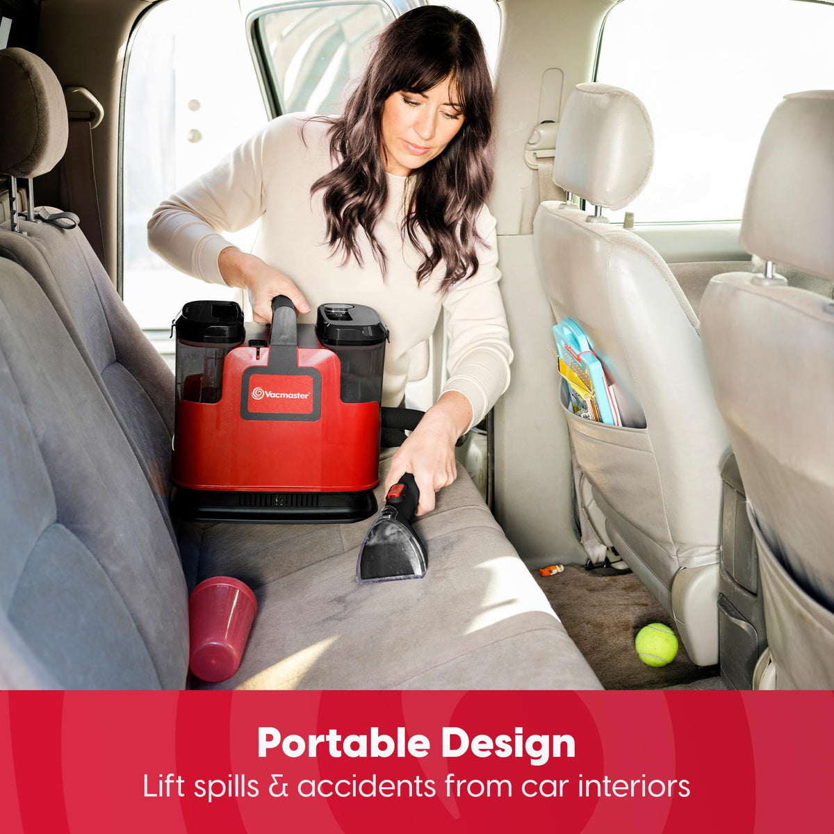 400 Series Portable Carpet & Upholstery Spot Cleaner Machine with 15Kpa Powerful Suction, Corded Suitable for Pets Hair Removal, Area Rugs, Couches, Floors,-and-Play for Use (No System)