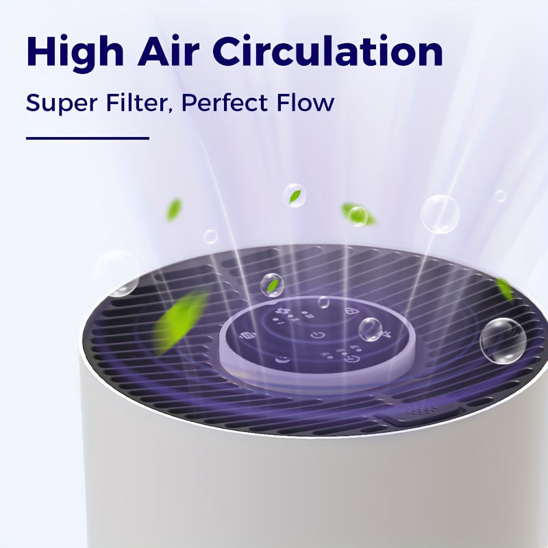 Bedroom Air Purifier with H13 HEPA 3-in-1 Filtration and Sleep Mode for Home Air Care, Dust, Pollen, Pet Dander and Odor Filtration, Single or Two Unit Options