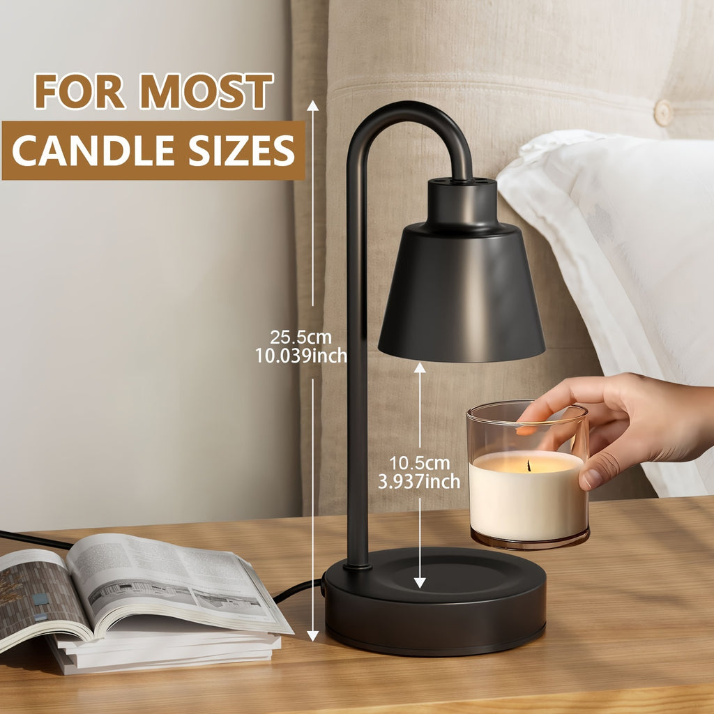Upgraded Height Adjustable Candle Warmer Lamp with Timer & Dimmable Light - Electric Wax Melts Warmer for Candle Jars, Cozy Bedroom Decor, Perfect Holiday Gift for Women – Valentine's Day, Christmas, Thanksgiving 1pc/2pcs No Bulbs Included