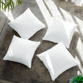 Down Alternative Throw Pillow Inserts, White Microfiber Cushions with Fluffy Polyester Fill in Square and 12x20 Options for Sofa and Bed Decor