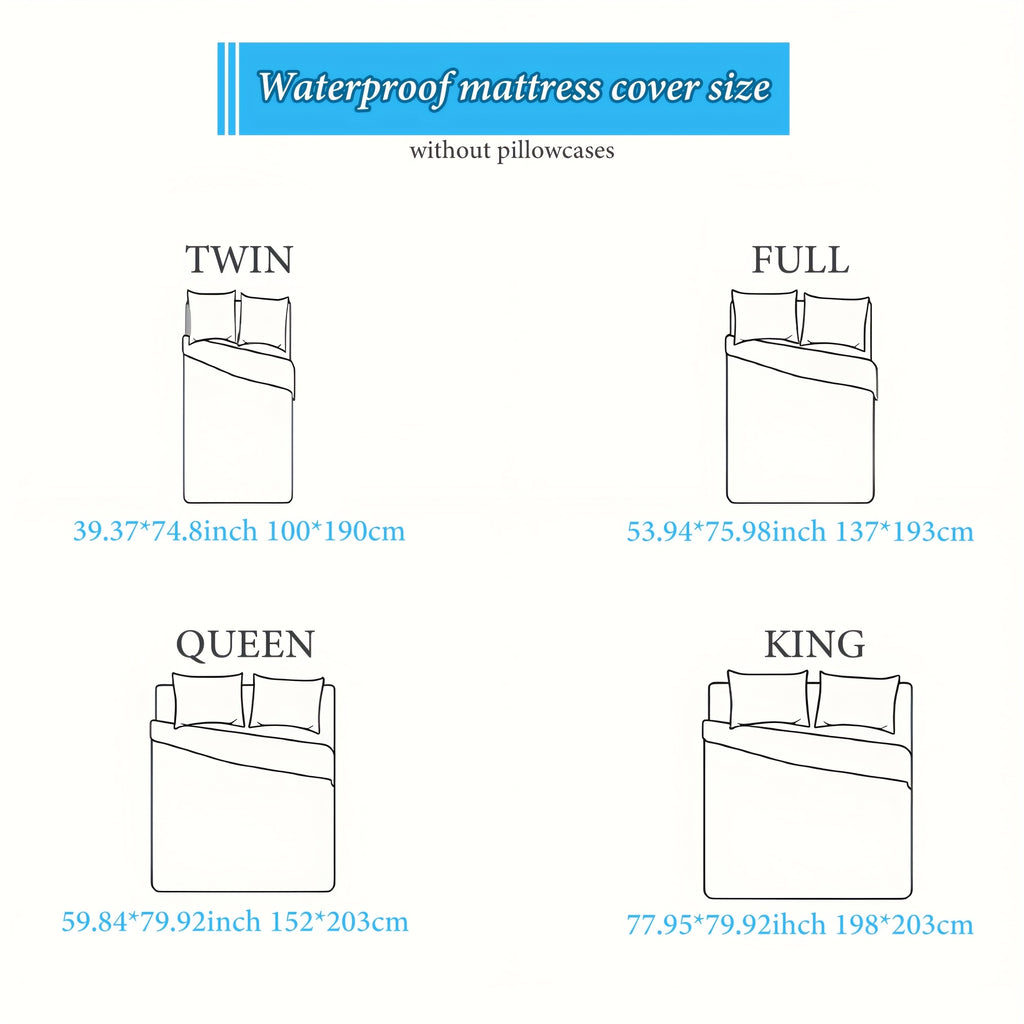 Queen Size High Quality Mattress Protector (No Pillow Accessories)