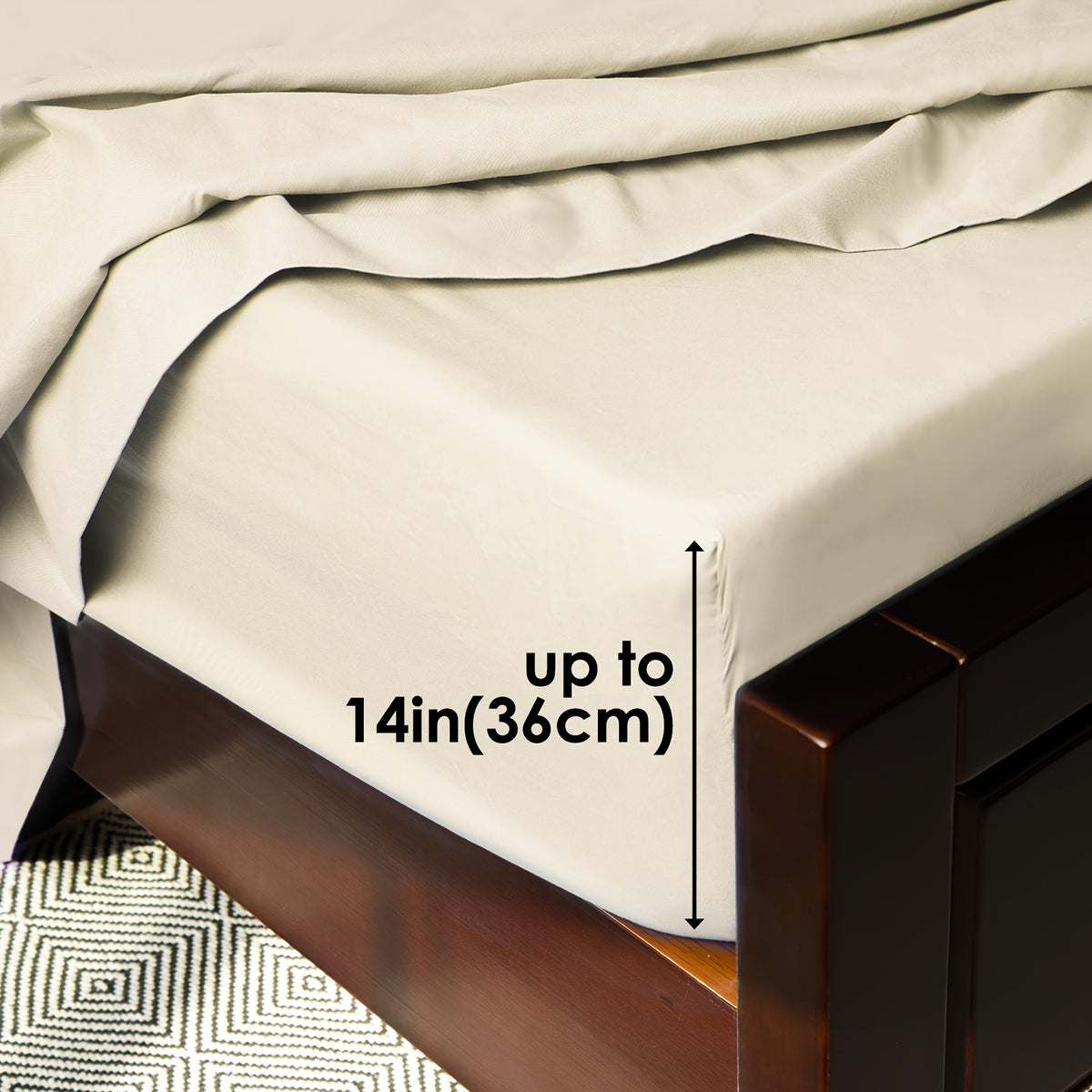 Ultra Soft Machine Washable Luxury Bed Sheet Set - ClevaHome 3/4/6pcs Cooling Queen Sheet Set Deep Pocket - Shrinkage & Fade Resistant Embroidered For Daily Use, Dorms, Guest Rooms, Graduation [Black Friday Cyber Monday Christmas Gift]