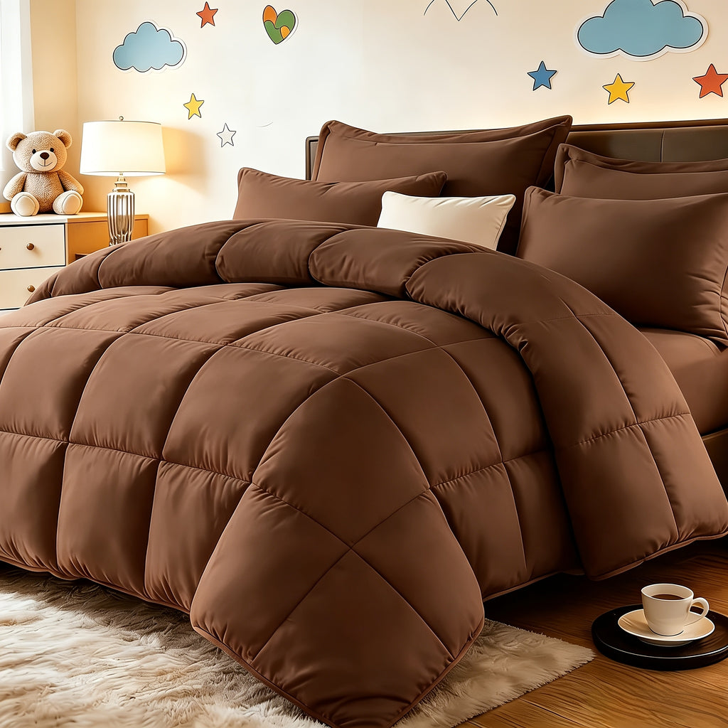 2/3pcs Red And Black bedding with All-Season Comforter, Available in Standard Double/King Double/Super King Sizes. Includes 1 Comforter And 1/2 Pillowcases, Suitable for Kids' Rooms, School Dormitories, Apartments