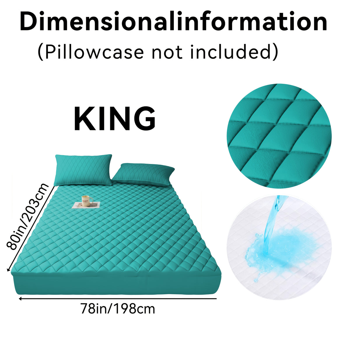 1pc Modern Waterproof Non-Slip Kids & Children Mattress Protector, Solid Color Quilted Bed Cover with 9-15 Inches Deep Pocket, Effective Barrier & Breathable Bedding, Ideal for Bedroom, Guest Room And Hotel, Available In Random Colors(No Pillowcases)