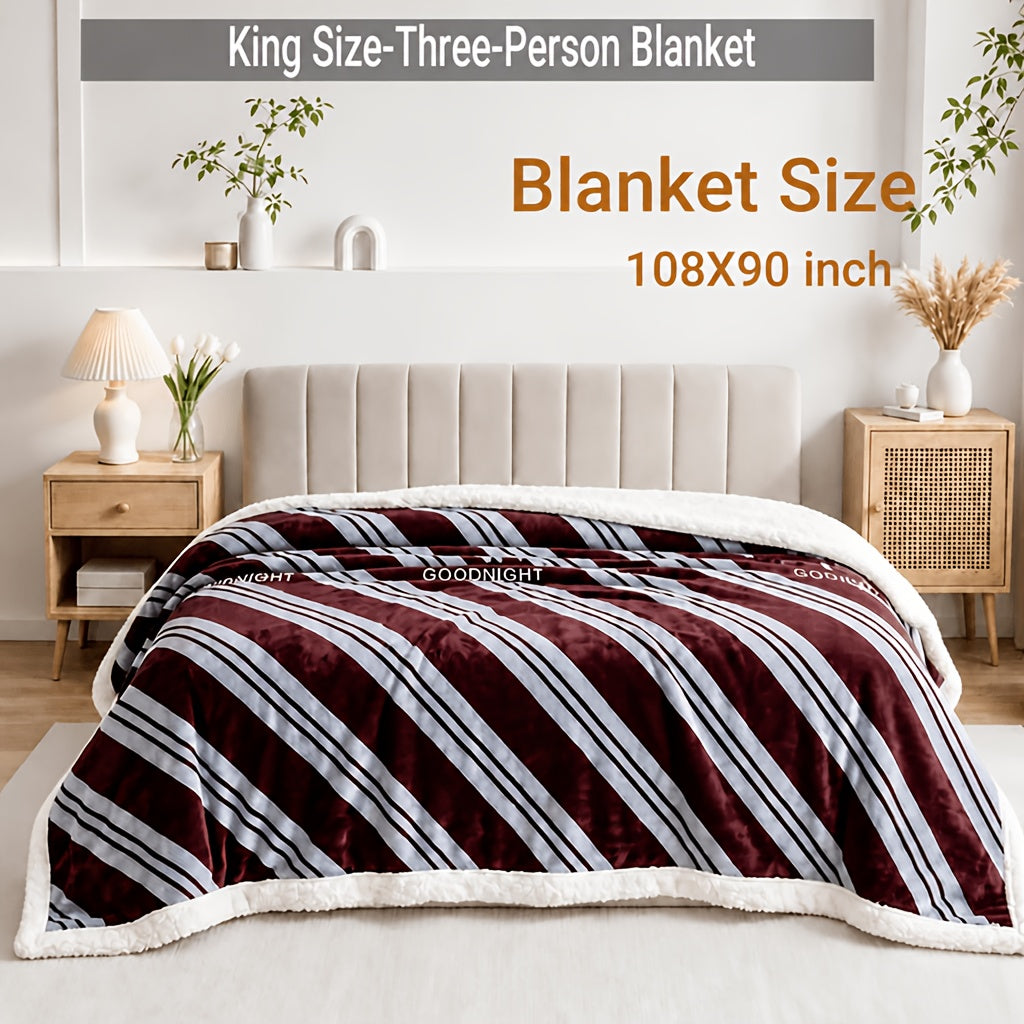 Heavyweight Bed Blanket, High Quality Luxury Fall Blankets, Machine Washable King Size Blanket, Gravity Blanket For Sofa Cover, Blanket For Sofa, Dormitory And Bedroom Cozy Bedding, Fall Room And Bedroom Decor, Halloween Gifts