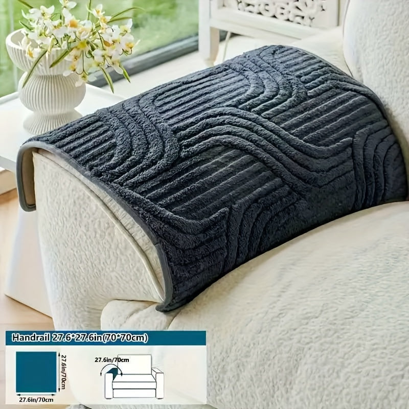 Modern Luxury Faux Non-Slip Sofa Pad, Bohemian Plush Slipcover, Non-slip, All Season, Easy Care, Machine Washable, Pet Friendly, Soft And Comfortable - Perfect for Living Rooms, Bedrooms, Office Home Decor