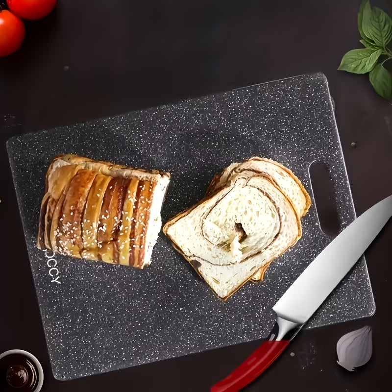 3pcs/SET Kitchen Chopping Board, Two -color Large, Medium, Small -sized 3 -piece Set Of Cutting Board, Excluding BPA Cutting Board, Plastic Cutting Board With Easy Shaking Handle, Non -porous Meat Cutting Board