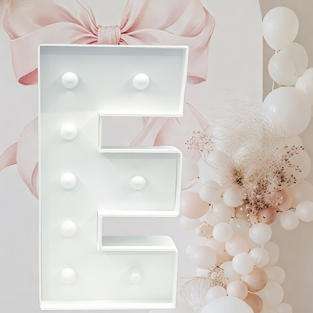 Warm White Lighted Letter Boards, 3FT GBC/MARRY ME//LOVE/HBD for Birthdays, Anniversaries & More Wall Pediments KT Board Marquee Letters Light