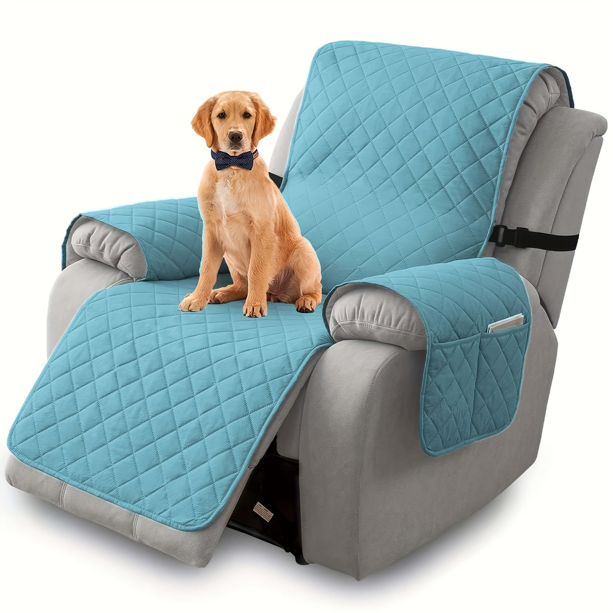 1pc 100% Non-Slip Recliner Chair Cover Sofa Slipcover, Pet Cover for Large Recliner with Elastic Straps, Washable Chair Seat Cover Recliner Chair Furniture Protector, Perfect for Indoor And Outdoor, Halloween, Christmas, Home Decoration