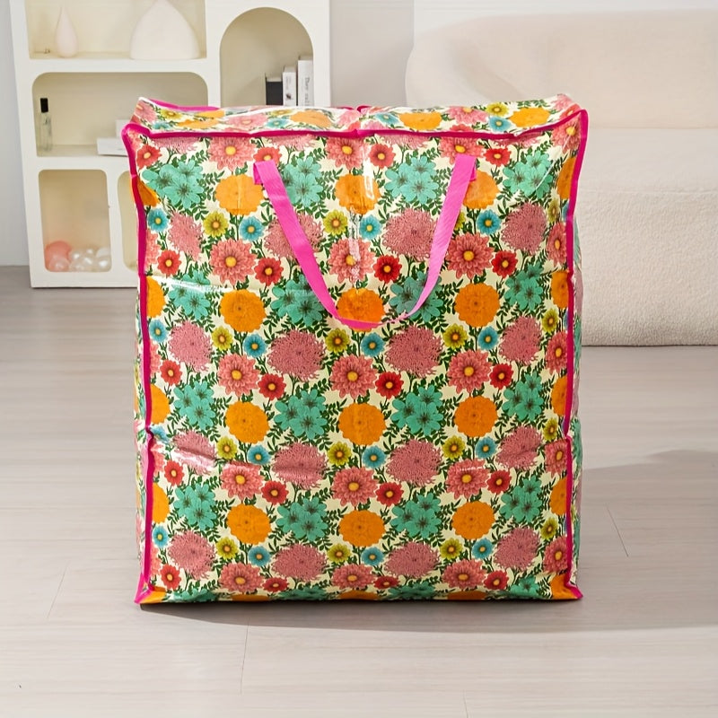 Six Color Options: Red/pink/blue/light Blue/green/black. Super Large, Durable Moving And Storage Bags - High Capacity, Reusable Zipper Storage Bags, Suitable for Clothes, Bedding - Ideal Choice for Home Moving, Closet Cleaning And Holiday Decoration.