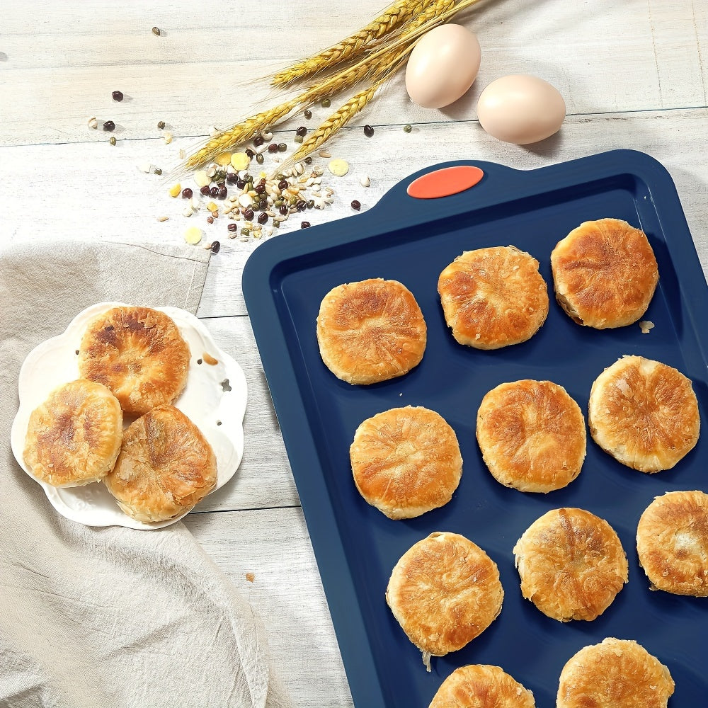 Silicone Baking Pans Set, 4 Pieces Nonstick Bakeware Set With Baking Pans, Baking Sheets, Cookie Sheets, Cake Pan With Grips And Metal Reinforced Frame More Strength