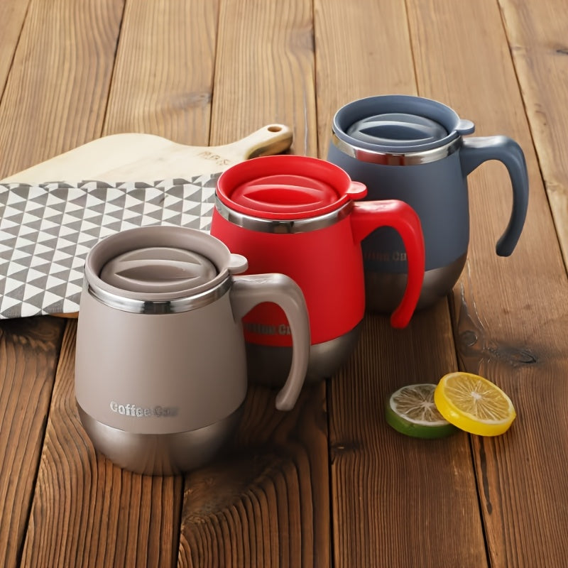 16.91oz Stainless Steel Insulated Coffee Mug with Lid, Double-walled Vacuum Insulated, Suitable for Hot And Cold Drinks, Ideal for Home, Outdoor, Camping, Birthdays, Holidays, Thanksgiving, Christmas, And Halloween Gifts.