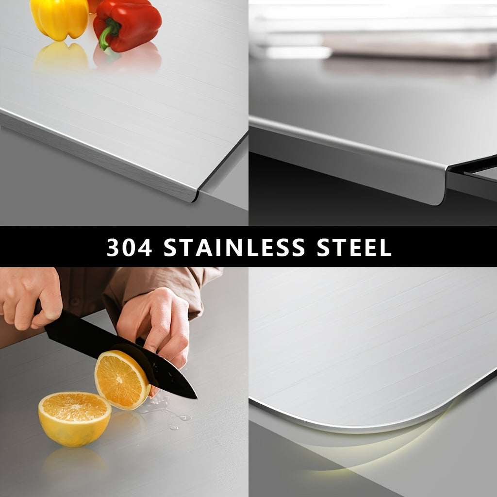 304 Stainless Steel Cutting Board Butcher Block Household Rolling Board Kitchen Supplies