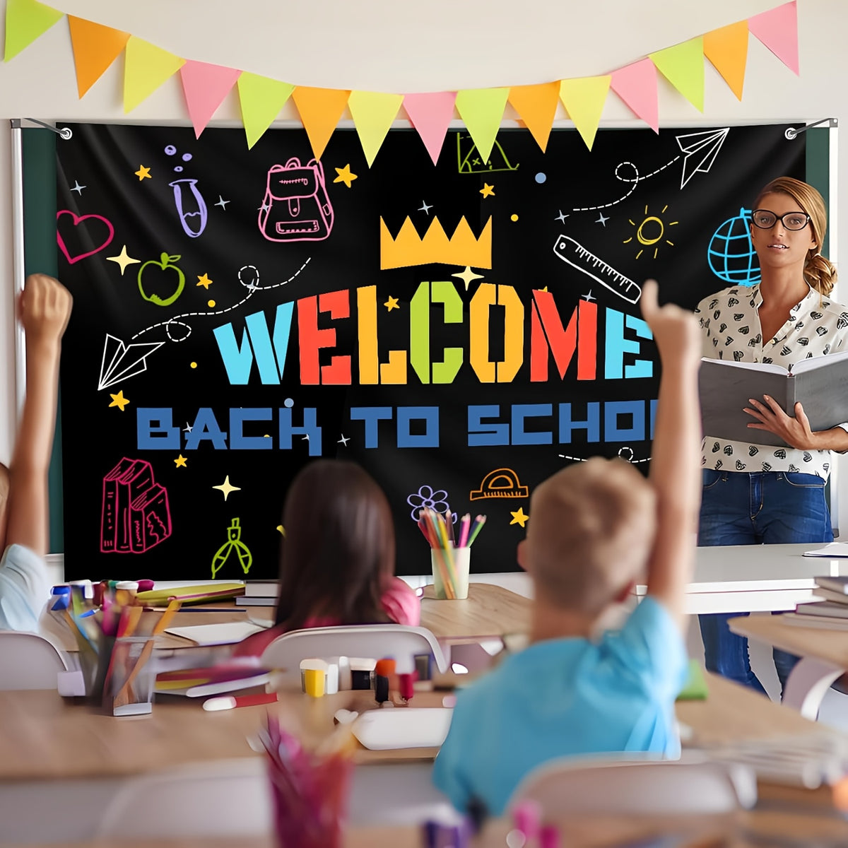Customizable Polyester Tapestry - Personalized Design with Logo, Text & Images, Multi-Color Options for Garden, Yard, Wall Decor - Perfect for Birthdays, Anniversaries, Memorial Events - No Electricity Needed, Event Backdrop, Yard Display, Vibrant