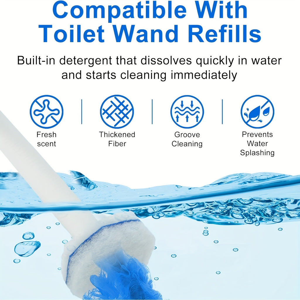 119/50/19-count Toilet Wand Refills, Disposable Toilet Brush Refills Replacement, Toilet Bowl Cleaner Wand Refills, Upgraded Fiber Toilet Brush Head for Bath & Toilet Bowl Deep Cleaning