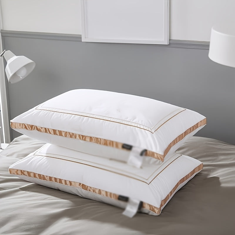 Gusseted Down Alternative Pillows, Soft Supportive Hotel-Style Bed Pillow Sets in Standard, Queen and King with 2 or 4 Pack Options for Everyday Sleeping