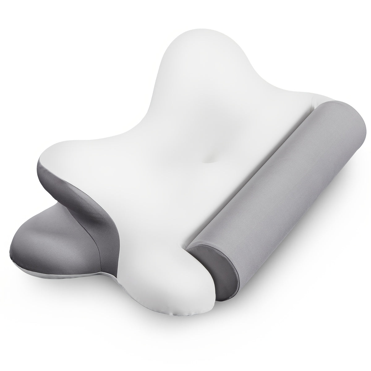 Cervical Memory Foam Pillow with Pillowcase, Ergonomic Contour Bed Pillow for Side Back and Stomach Sleepers, Home Bedroom and Guest Room Comfort