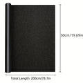 Opaque Privacy Window Film Roll, 19.69 x 78.7 Inch Removable Static Cling Glass Covering for Bathroom, Bedroom and Home Office Windows