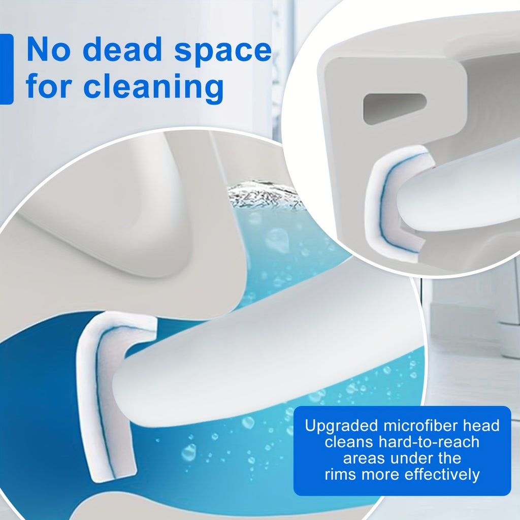 39/49/99 Pack Toilet Wand Refills Disposable Toilet Brush Replacement Heads with Upgraded Fiber Bristles, with Clorax Toilet Brush Replacement Systems, Handle Not Include