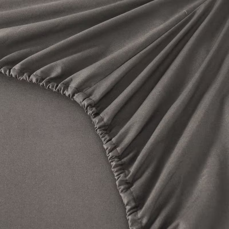 Hotel Grade 6 Piece Breathable Sheets Set 18" Deep Pockets - Easy Fit Twin Full Queen King Bed Sheets & Pillowcases, Microfiber, 100 GSM, All-Season Comfort, Machine Washable, Solid Color Bedding Accessories, Smooth Texture, Microfiber Fabric