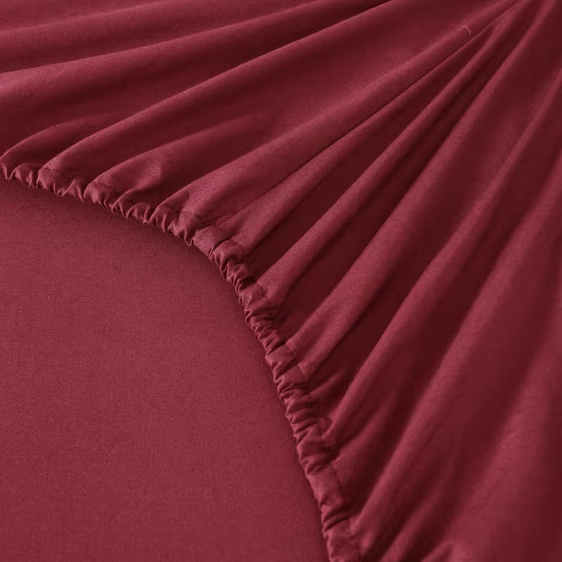 Hotel Grade 6 Piece Breathable Sheets Set 18" Deep Pockets - Easy Fit Twin Full Queen King Bed Sheets & Pillowcases, Microfiber, 100 GSM, All-Season Comfort, Machine Washable, Solid Color Bedding Accessories, Smooth Texture, Microfiber Fabric