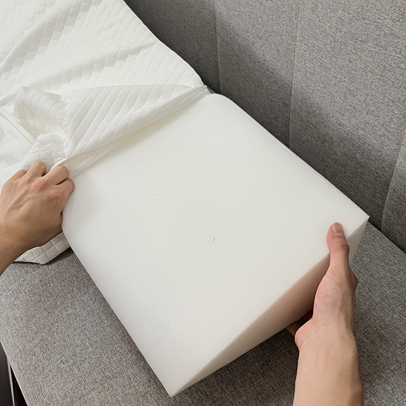 Bed Gap Wedge Pillow for Headboard and Mattress Spaces up to 7 Inches, Bedroom Backrest Cushion in Eight Colors with Twin, Full, Queen and King Options