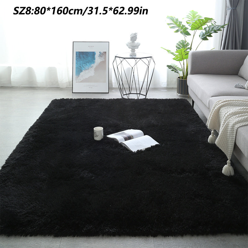 A Luxurious Square Tie-Dye Rug Made from Upgraded Soft Plush Fabric, Available in Various Colors. It Features a Non-Slip Backing, Is Absorbent And Durable, And Can Be Machine Washed, Making It Perfect for Living Rooms, Offices, Bedrooms, Home Decor