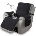 Large Recliner Furniture Protector, Washable Non-Slip Chair Cover with Elastic Straps for Pet Households and Living Room Decor in Eight Colors
