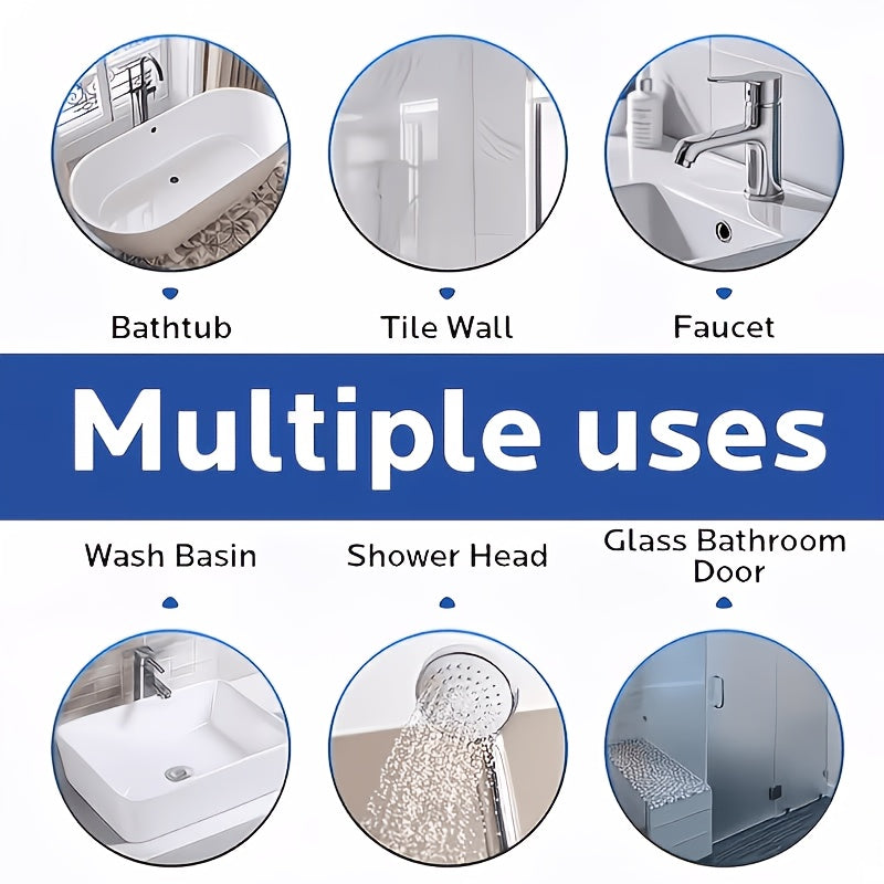 Bathroom/Ceramic Rust Remover - Eliminates Rust Stains, Water Marks, Yellow Spots, And Limescale. Cleans Stains, Restores Surface Shine. Gentle Formula, Glaze-Safe. Suitable for Bathtubs, Sinks, Faucets, Tiles, Toilets
