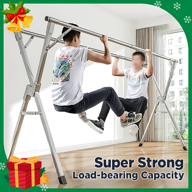 Clothes Drying Rack 63" And 78.7" Two Types, Retractable Length And Folding Outdoor Indoor Use Durable Metal Drying Rack, Drying Rack Clothing Collapsible, Foldable Laundry Drying Rack, Heavy Duty Stainless Steel Clothesline, Drying Racks