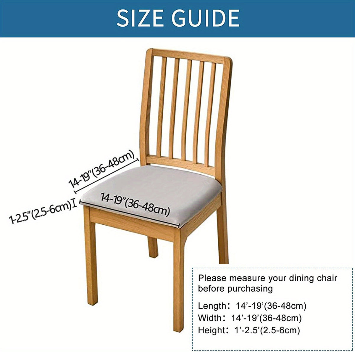 4/6pcs 100% Waterproof PU Dining Chair Slipcovers - Removable Upholstered Chair Cushion Cover For Dining Room, Kitchen, Hotel, And Home Decor