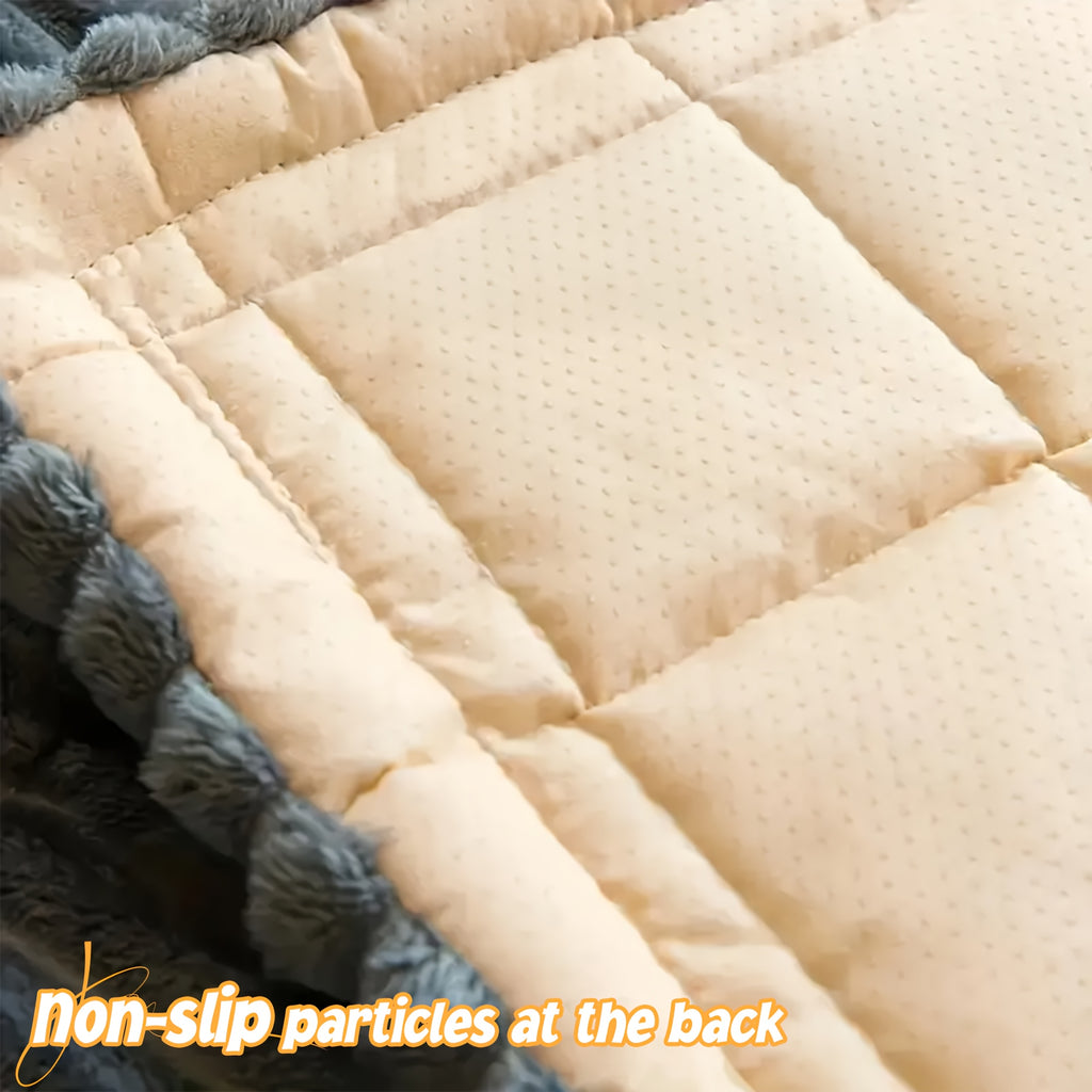 1pc Modern Corduroy Soft Couch Cover Washable, Non Slip Durable Plush Sofa Covers for 2/3/4 Cushion Couch Sofa L Sharped Sofa Slipcover, Thickened Cozy Furniture Protector Bedside Mat, Warm Sitting Pad for Any Seasons, Christmas Home Decor